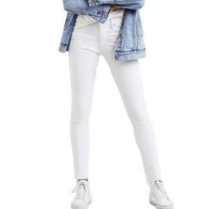 Levi’s 721 High Rise Skinny White Jeans